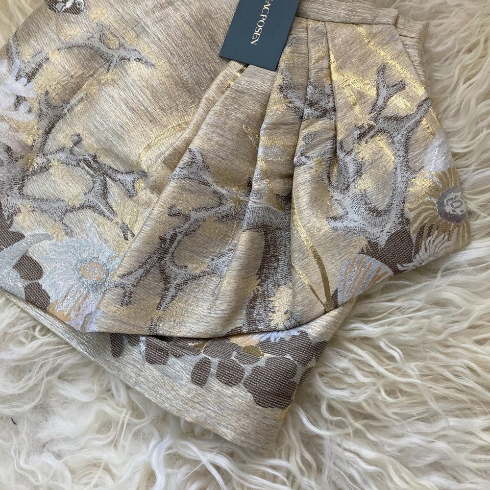 ZAC POSEN Ester Underwater Printed Knee-Length Skirt - Picture 4 of 15